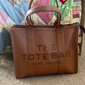 Marc Jacobs Tan Leather Tote Bag
